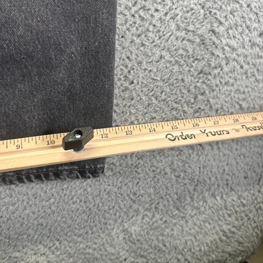 Old Navy Drapey Jeans Women 16 Gray Cotton Denim Wide-Leg Faded High-Rise Baggy - Picture 10 of 11